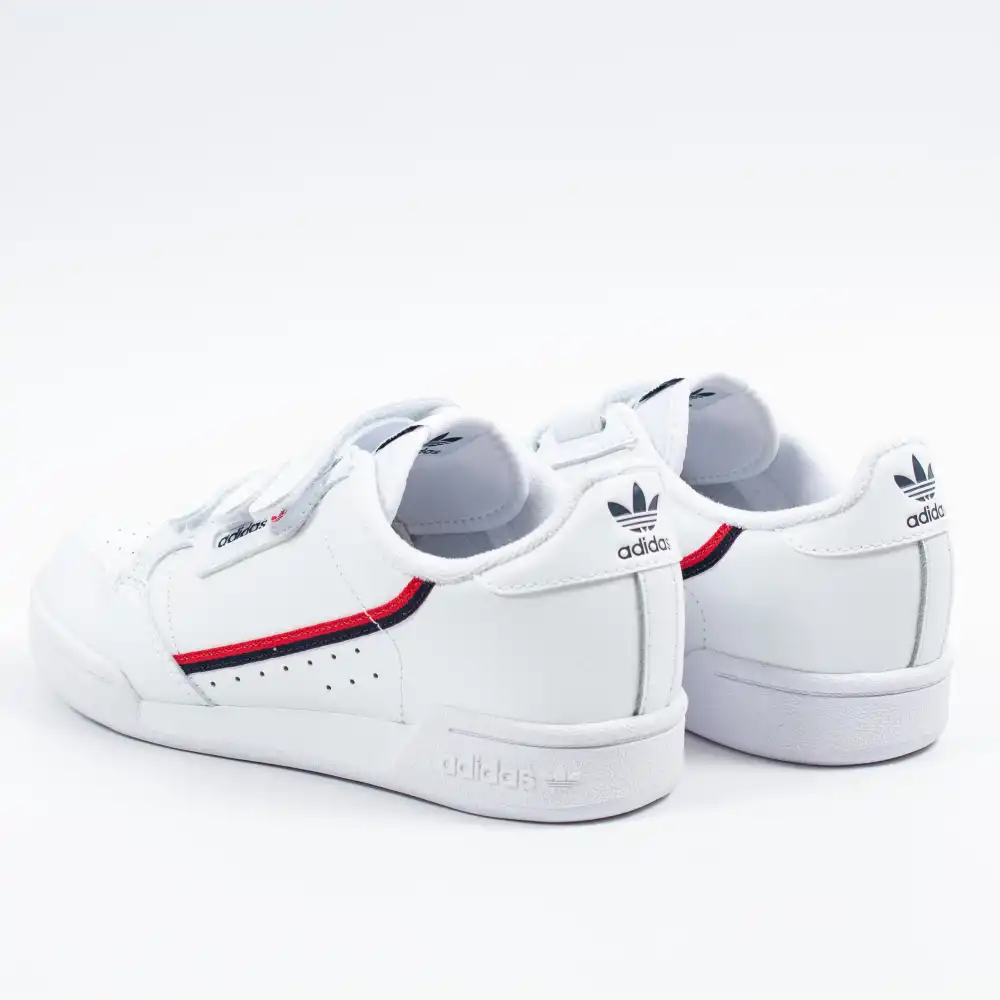 Basket basse garcon Adidas Continental 80 cf c Blanc - ZESHOES