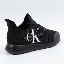 Basket basse homme Calvin Klein Reiland slip on mesh Noir - ZESHOES Basket basse homme Calvin Klein Reiland slip on mesh Noir - ZESHOES