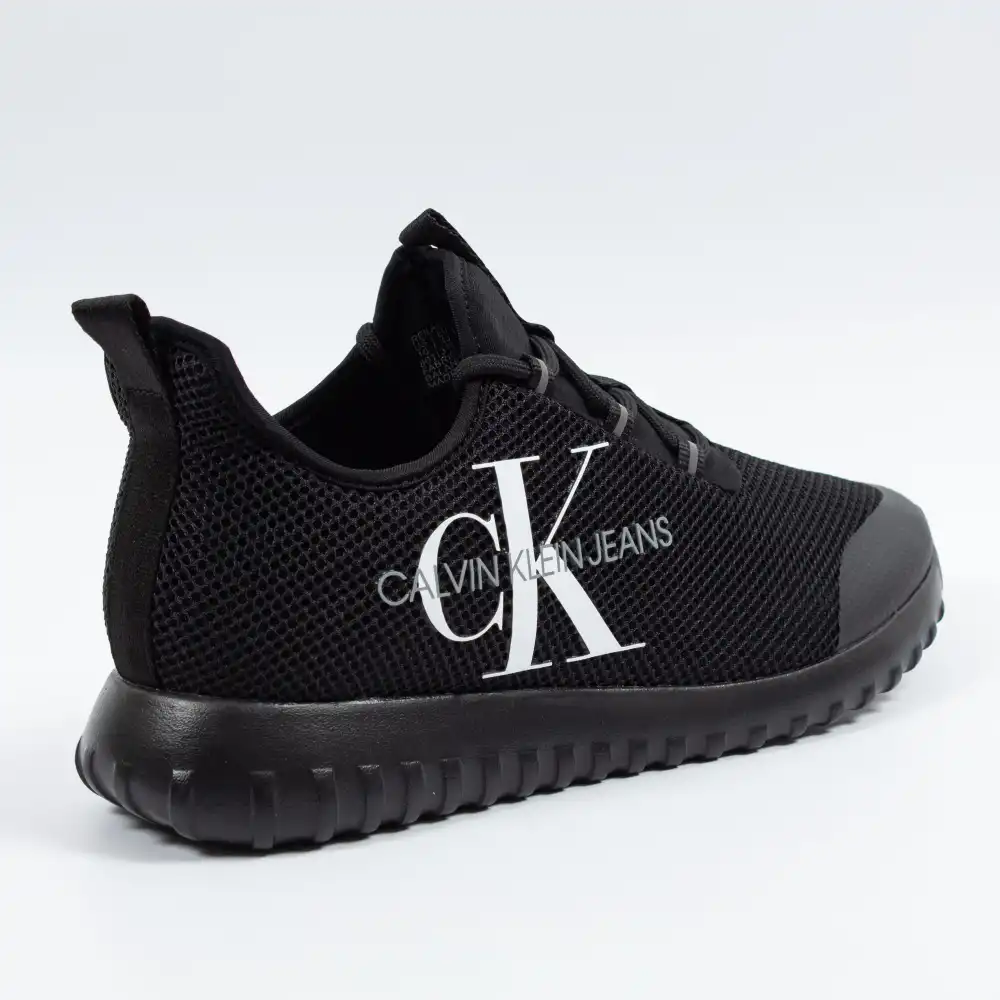 Basket basse homme Calvin Klein Reiland slip on mesh Noir - ZESHOES Basket basse homme Calvin Klein Reiland slip on mesh Noir - ZESHOES