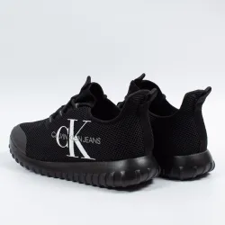 Basket basse homme Calvin Klein Reiland slip on mesh Noir - ZESHOES Basket basse homme Calvin Klein Reiland slip on mesh Noir - ZESHOES