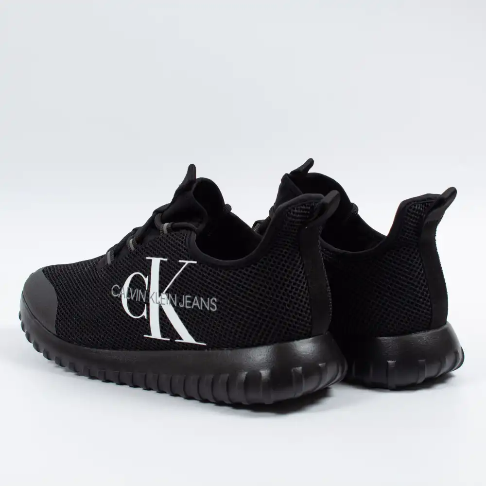 Basket basse homme Calvin Klein Reiland slip on mesh Noir - ZESHOES Basket basse homme Calvin Klein Reiland slip on mesh Noir - ZESHOES