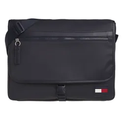 Porte document homme Tommy Jeans Sport pique large messenger Bleu - ZESHOES