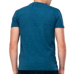 T shirt manche courte homme Superdry Vintage embroidery Bleu - ZESHOES