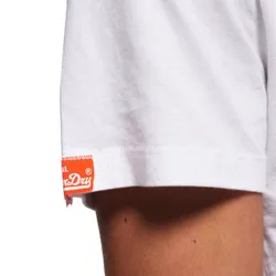 T shirt manche courte homme Superdry Orange label vintage Blanc - ZESHOES