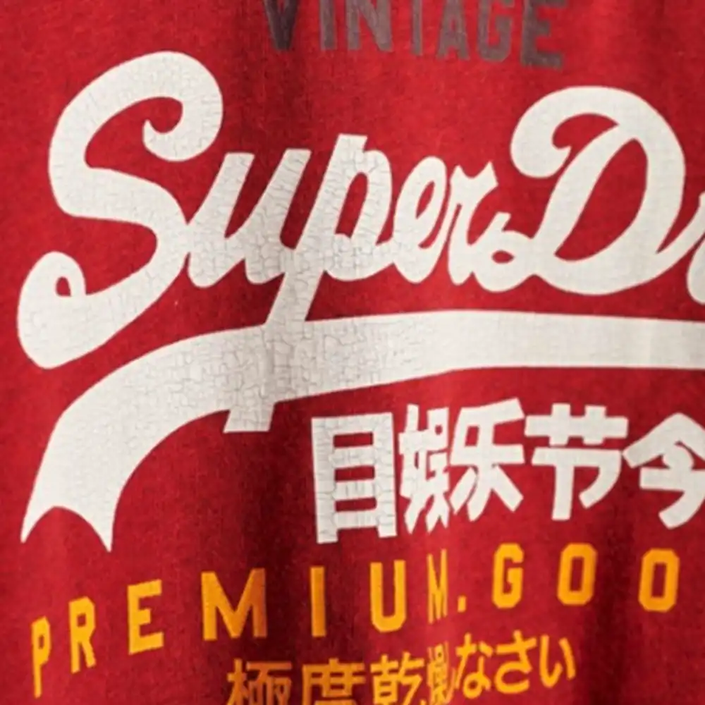 T shirt manche courte homme Superdry Vintage logo Bordeaux - ZESHOES T shirt manche courte homme Superdry Vintage logo Bordeaux - ZESHOES