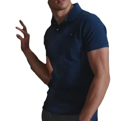 Polo manche courte Superdry Oasis classic Bleu - ZESHOES