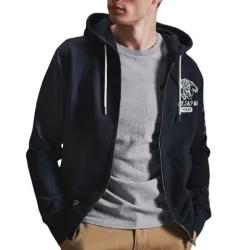 Sweat zippé homme Superdry Classic zip Bleu - ZESHOES