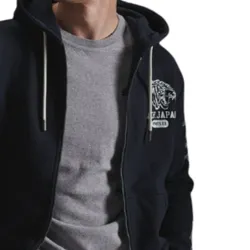 Sweat zippé homme Superdry Classic zip Bleu - ZESHOES