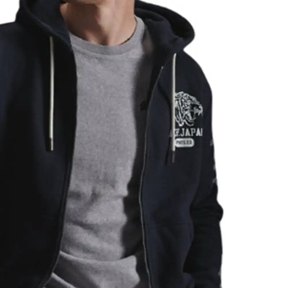 Sweat zippé homme Superdry Classic zip Bleu - ZESHOES