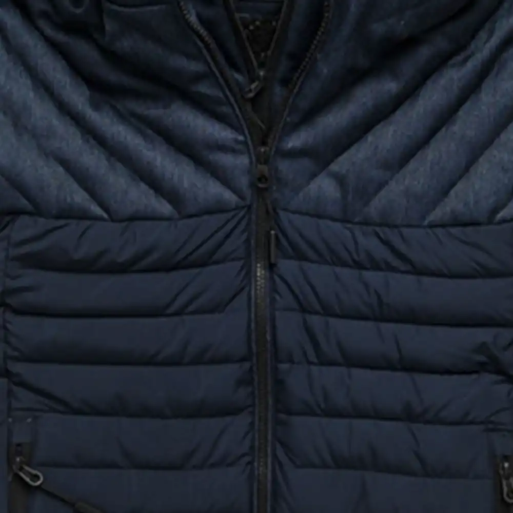 Doudoune homme Superdry Tweed mix fuji Bleu - ZESHOES