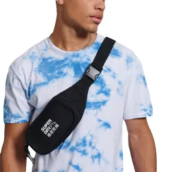 Sac banane homme Superdry white logo Noir - ZESHOES