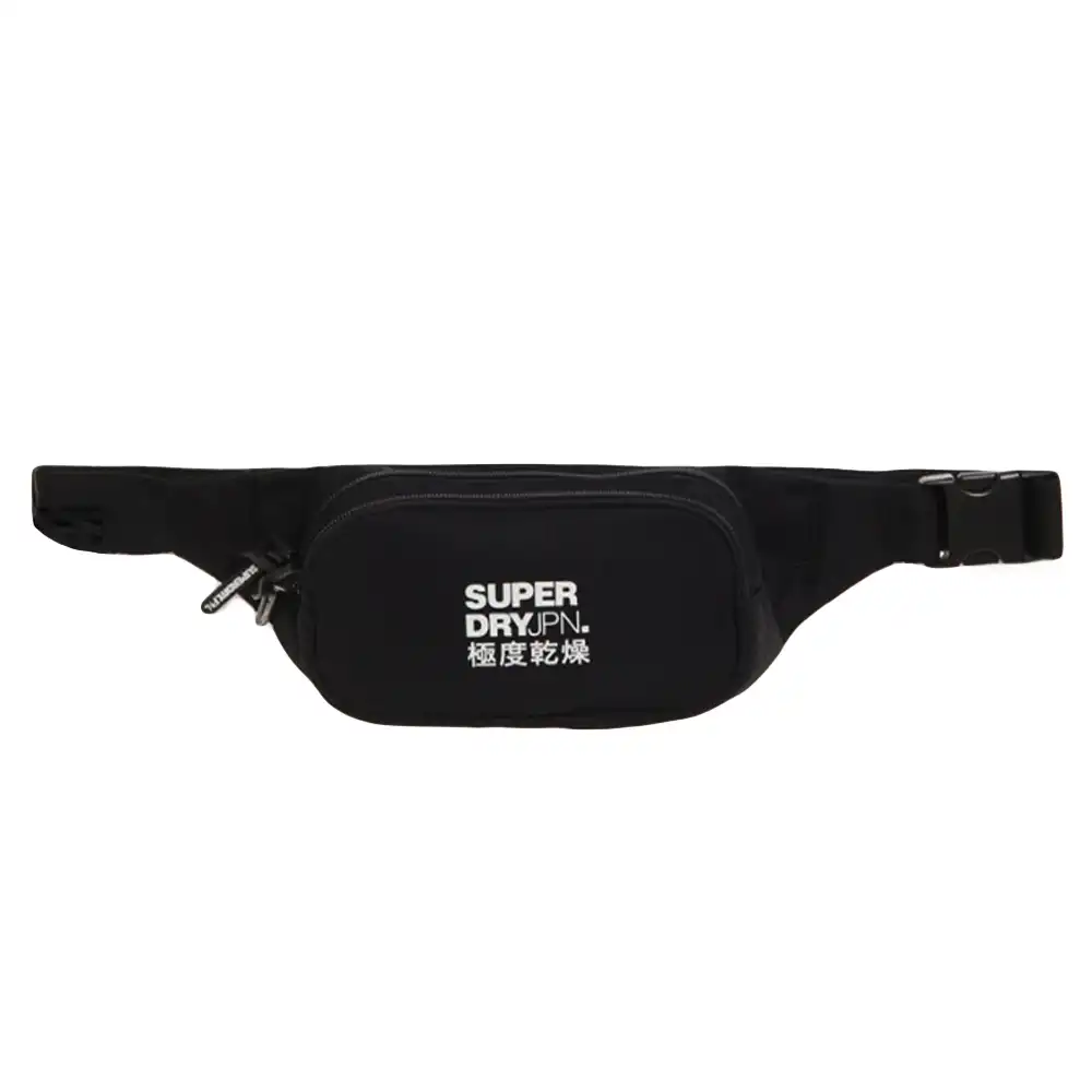 Sac banane homme Superdry white logo Noir - ZESHOES