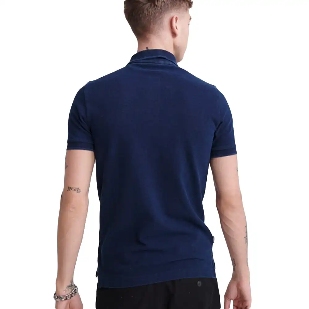 Polo manche courte Superdry Original vintage Bleu - ZESHOES