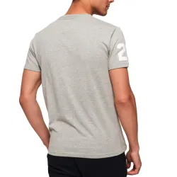 T shirt manche courte homme Superdry Vintage logo tri Gris - ZESHOES