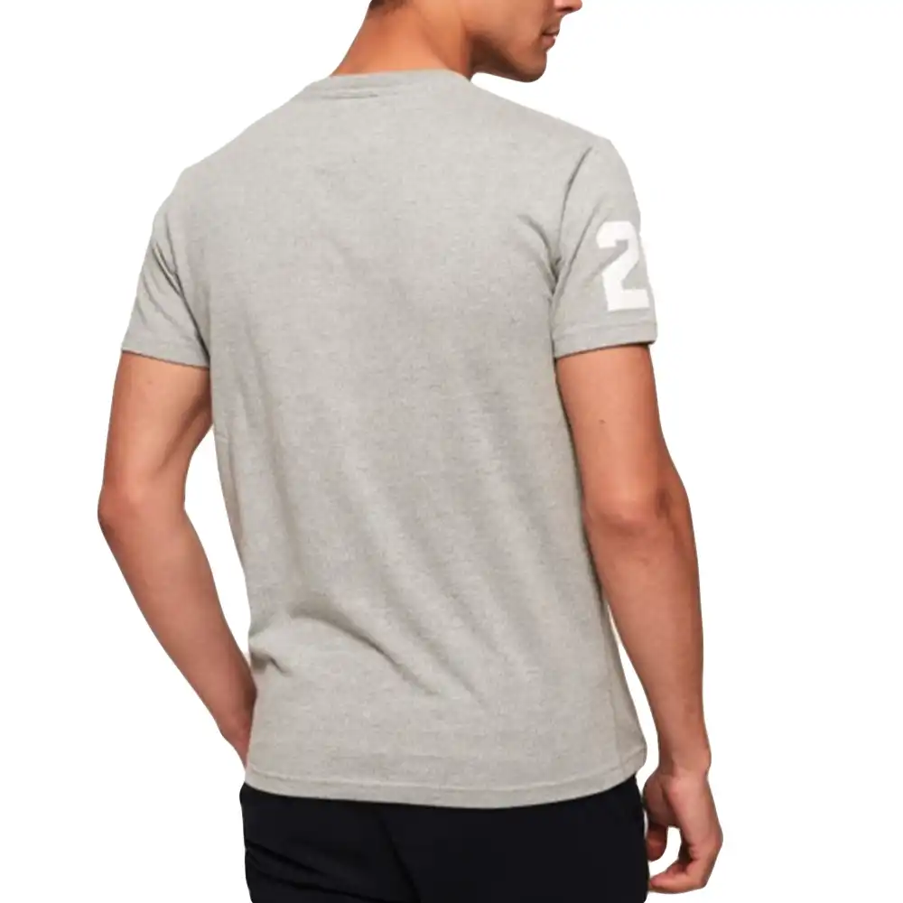 T shirt manche courte homme Superdry Vintage logo tri Gris - ZESHOES