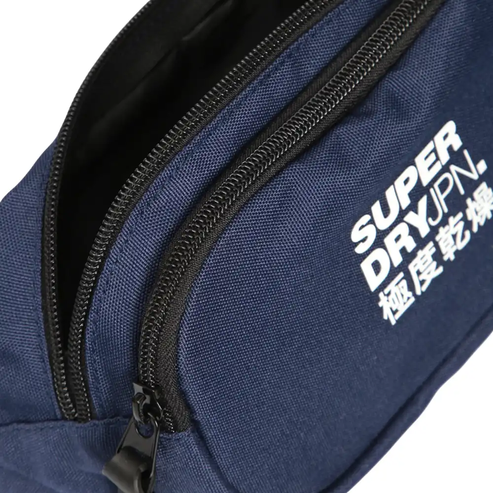 Sac banane homme Superdry Small bumbag Bleu - ZESHOES Sac banane homme Superdry Small bumbag Bleu - ZESHOES