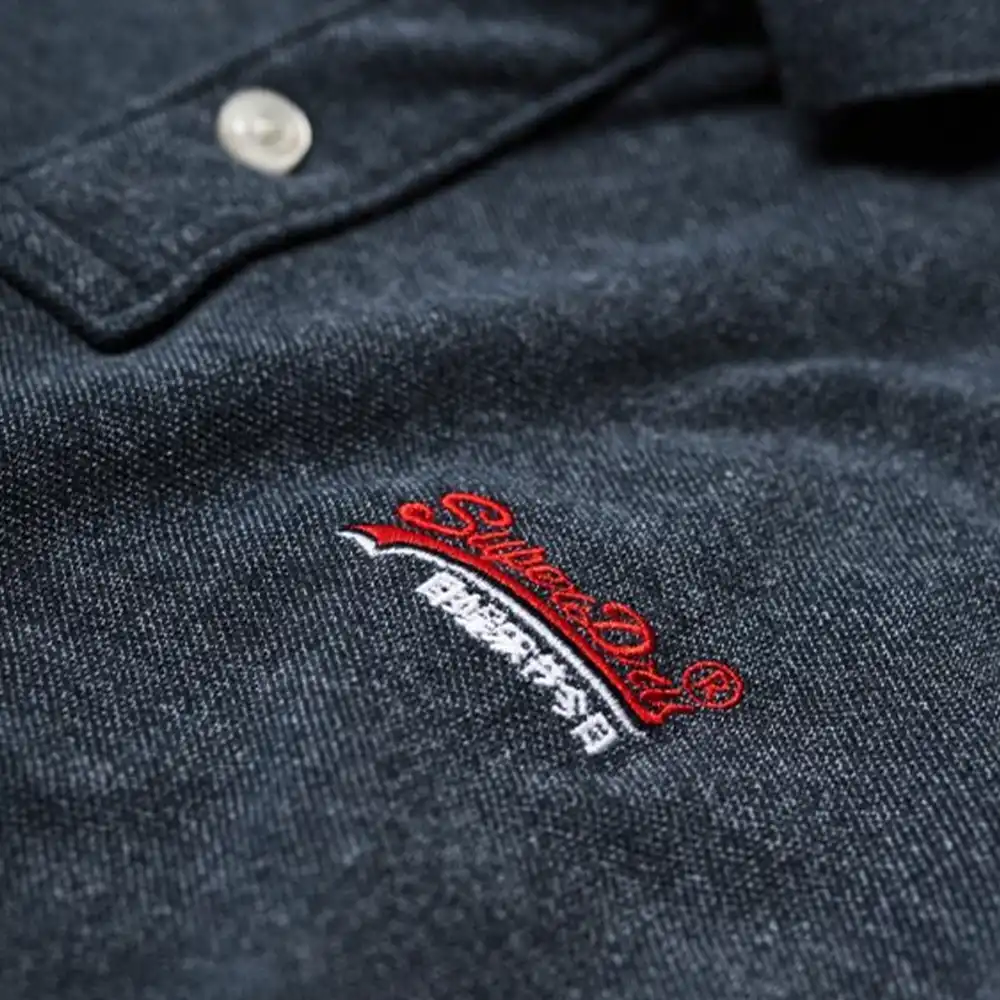 Polo manche courte Superdry Classic pique Bleu - ZESHOES