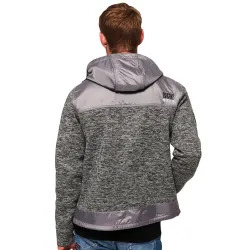 Sweat zippé homme Superdry Ziphood de montagne Gris - ZESHOES