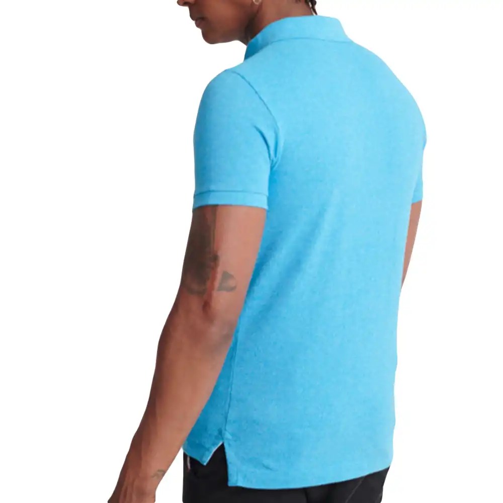 Polo manche courte Superdry Classic superstate Bleu - ZESHOES