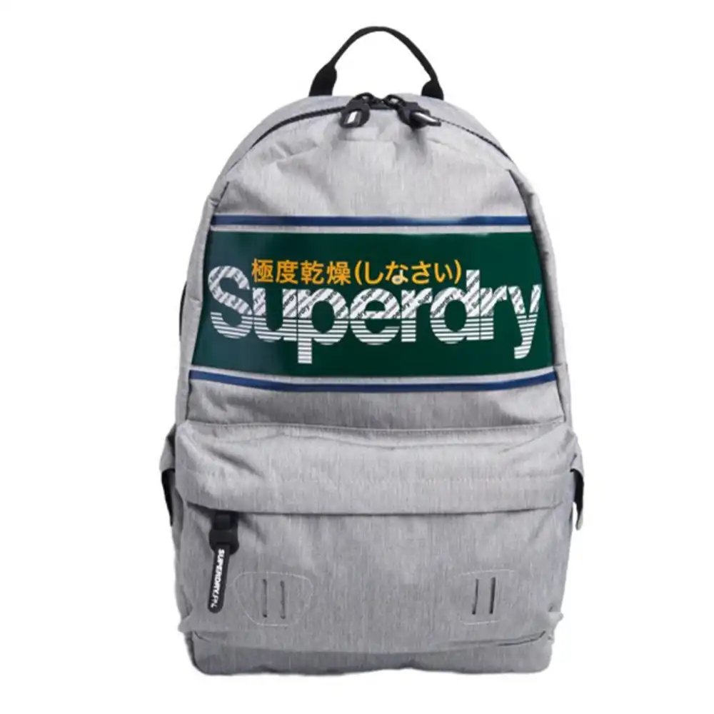 Sac à dos femme Superdry Stripe logo montana Gris - ZESHOES