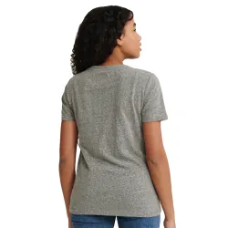 Tee shirt manche courte femme Superdry Vintage logo Gris - ZESHOES
