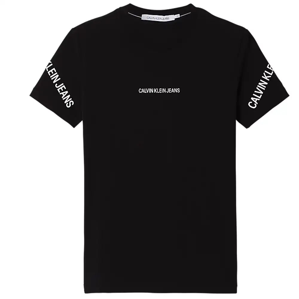 T shirt manche courte homme Calvin Klein Stretch logo Noir - ZESHOES T shirt manche courte homme Calvin Klein Stretch logo Noir - ZESHOES