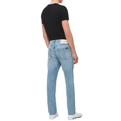 T shirt manche courte homme Calvin Klein Monogram pocket slim ss Noir - ZESHOES