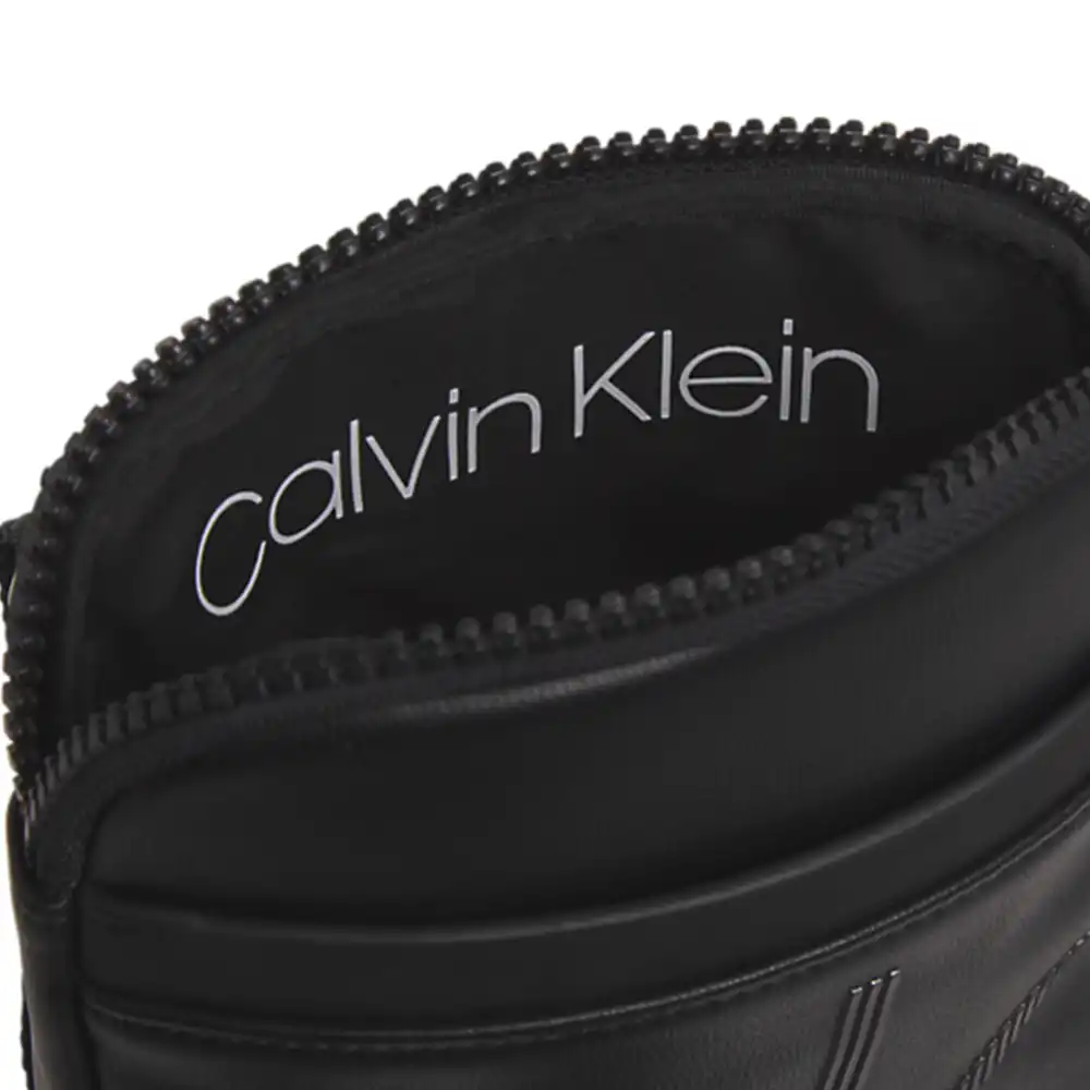 Pochette homme Calvin Klein Up mini reporter Noir - ZESHOES