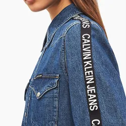 Robe femme Calvin Klein Foundation western Bleu - ZESHOES