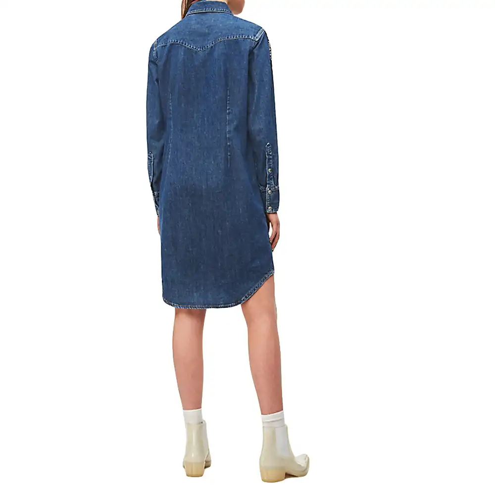 Robe femme Calvin Klein Foundation western Bleu - ZESHOES