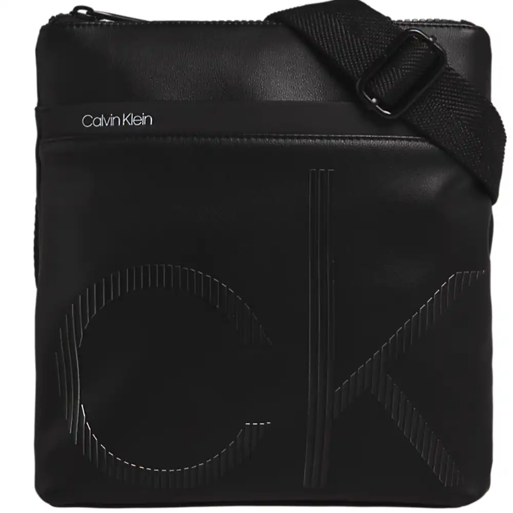 Sac a bandouliere homme Calvin Klein Up flat crossover Noir - ZESHOES