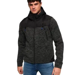 Sweat zippé homme Superdry Mountain zippé Gris - ZESHOES