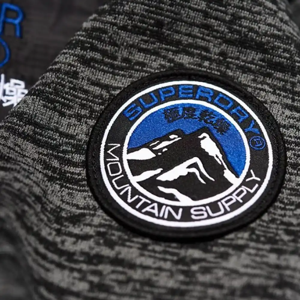 Sweat zippé homme Superdry Mountain zippé Gris - ZESHOES