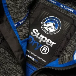 Sweat zippé homme Superdry Mountain zippé Gris - ZESHOES