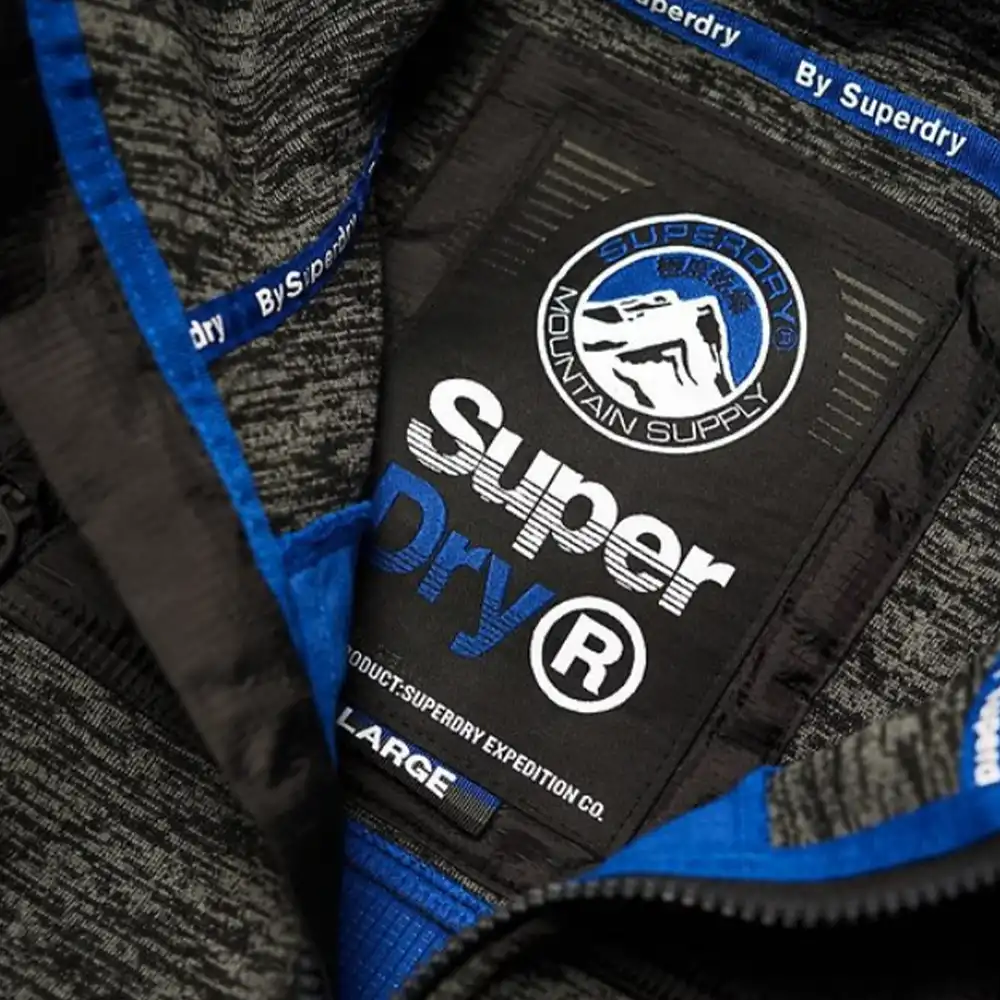 Sweat zippé homme Superdry Mountain zippé Gris - ZESHOES