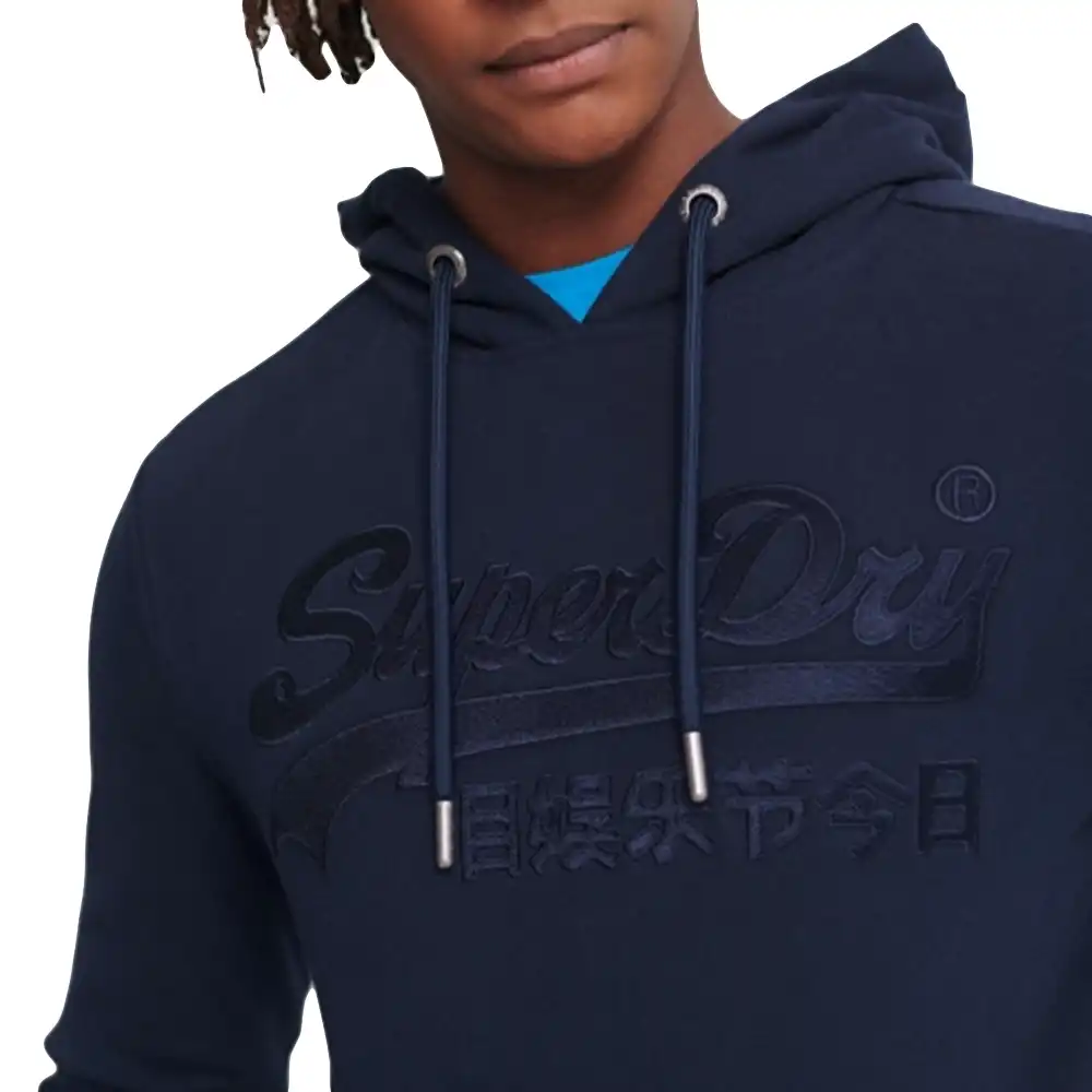 Sweat shirt homme Superdry Vintage logo Bleu - ZESHOES