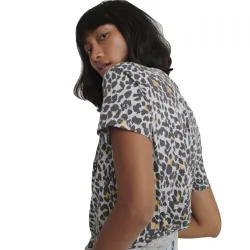 Tee shirt manche courte femme Superdry All over vintage logo Leopard - ZESHOES