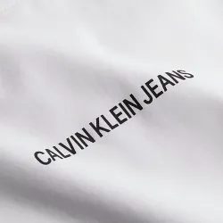 T shirt manche courte homme Calvin Klein Logo stretch Blanc - ZESHOES T shirt manche courte homme Calvin Klein Logo stretch Blanc - ZESHOES