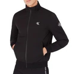 Blouson homme Calvin Klein Padded zip up harrington Noir - ZESHOES