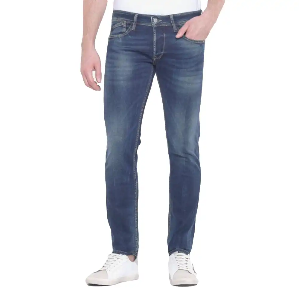 Jeans homme Le Temps Des Cerises Slim basic Bleu - ZESHOES