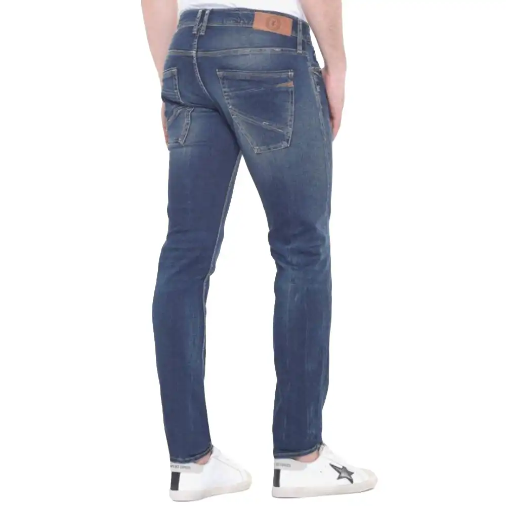 Jeans homme Le Temps Des Cerises Slim basic Bleu - ZESHOES Jeans homme Le Temps Des Cerises Slim basic Bleu - ZESHOES