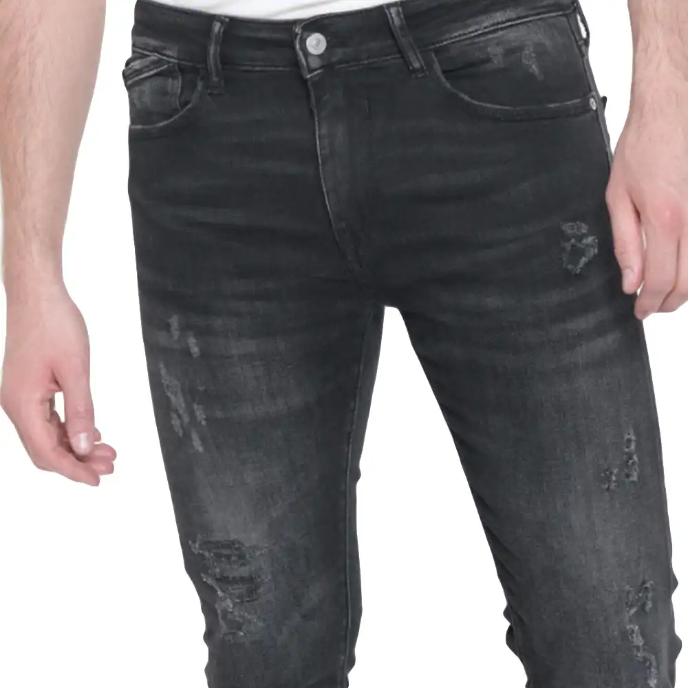 Jeans homme Le Temps Des Cerises Power skinny Noir - ZESHOES Jeans homme Le Temps Des Cerises Power skinny Noir - ZESHOES