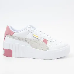 Basket de ville basse femme Puma cali wedge mix wn's Blanc - ZESHOES