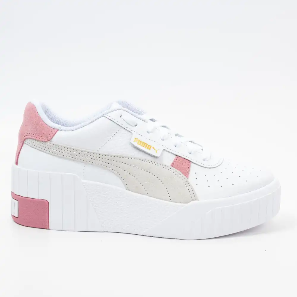 Basket de ville basse femme Puma cali wedge mix wn's Blanc - ZESHOES