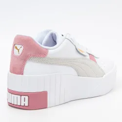 Basket de ville basse femme Puma cali wedge mix wn's Blanc - ZESHOES