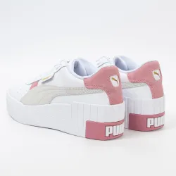 Basket de ville basse femme Puma cali wedge mix wn's Blanc - ZESHOES