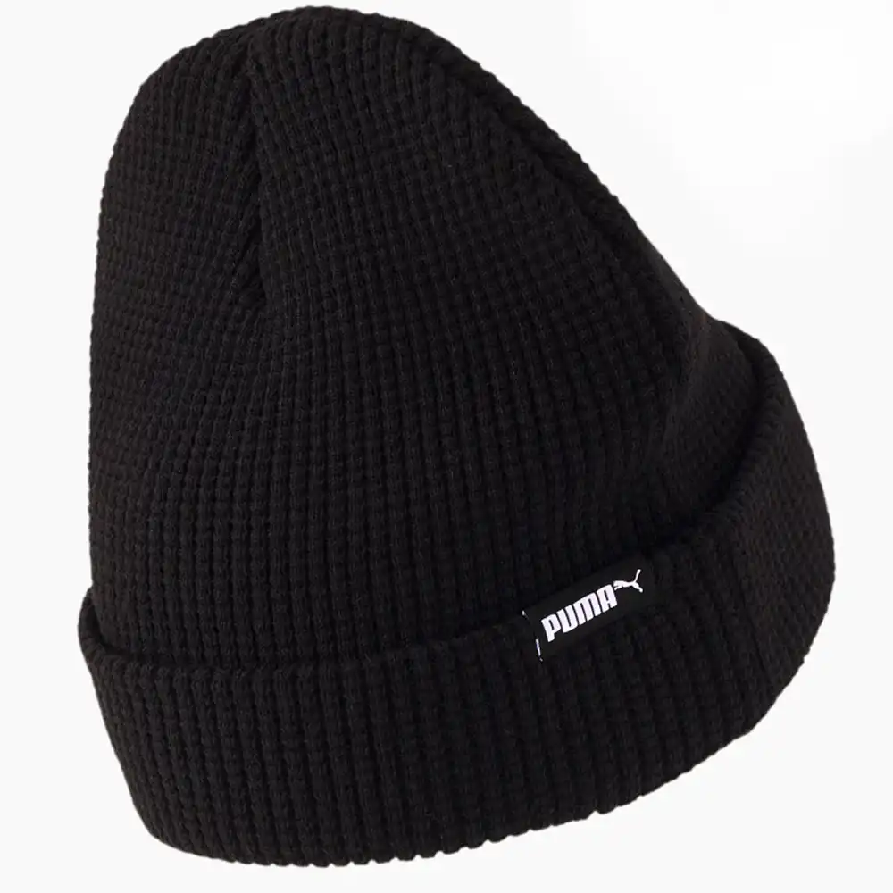 Bonnet homme Puma Front logo Noir - ZESHOES Bonnet homme Puma Front logo Noir - ZESHOES