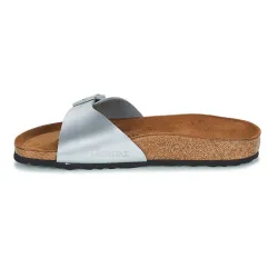 Tong femme Birkenstock madrid big buckle Argent - ZESHOES Tong femme Birkenstock madrid big buckle Argent - ZESHOES