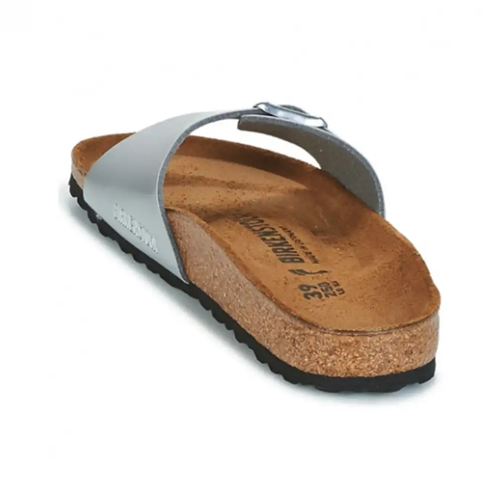 Tong femme Birkenstock madrid big buckle Argent - ZESHOES Tong femme Birkenstock madrid big buckle Argent - ZESHOES