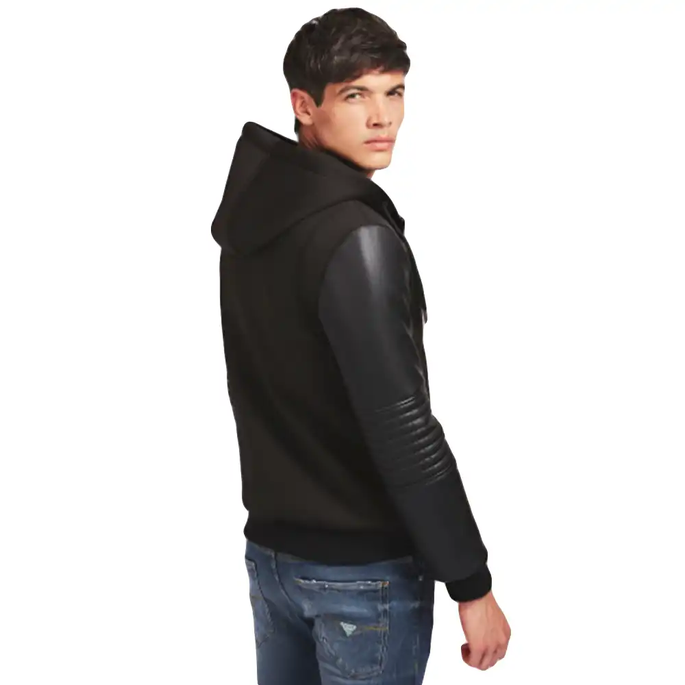 Blouson homme Guess Bomber Noir - ZESHOES Blouson homme Guess Bomber Noir - ZESHOES